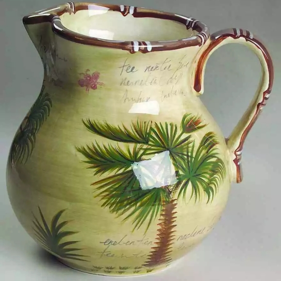 Vintage 80 oz. Bora Bora Water Pitcher - Picture 2 of 4